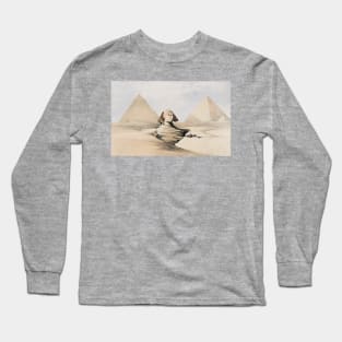 Sphinx and the Pyramids of Egypt Long Sleeve T-Shirt